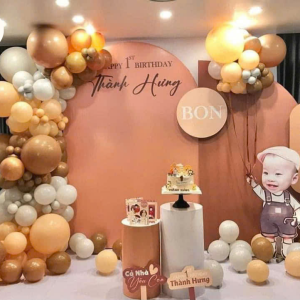 Backdrop sinh nhật Bé trai Thành Hưng