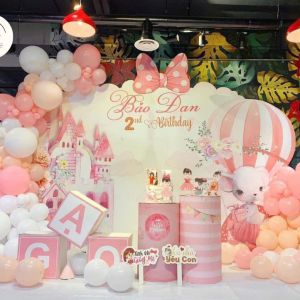 Backdrop Chào đón bé Bảo Đan