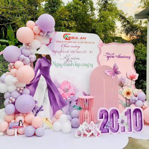 Dịch Vụ Trang Trí Backdrop Bóng Bay 20/10