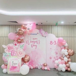 Trang Trí Backdrop Bóng Bay Ngày 8-3